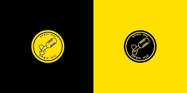 麦克风话筒标志logo