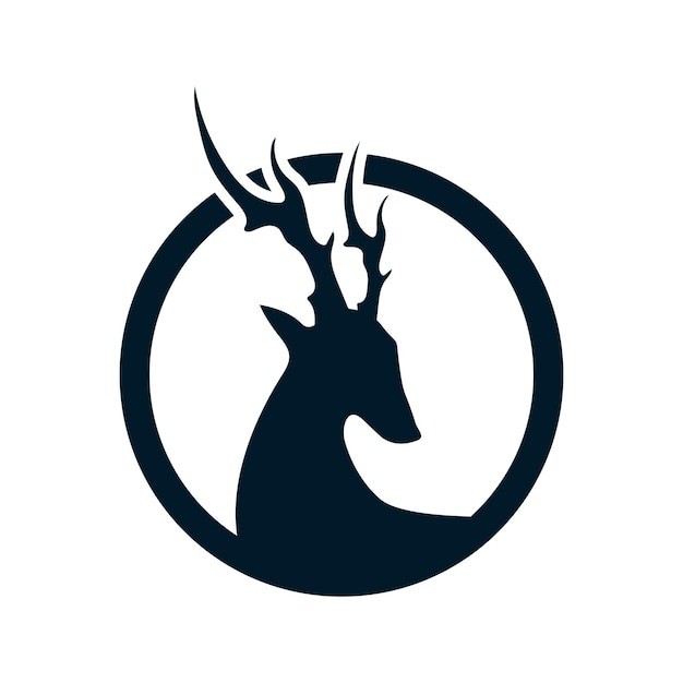 鹿头鹿角标志logo