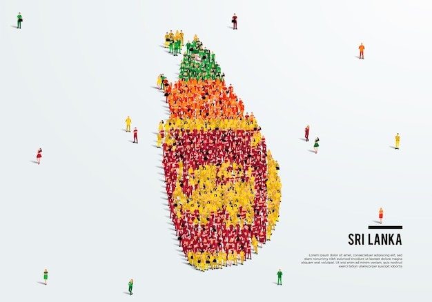 斯里兰卡地图国旗