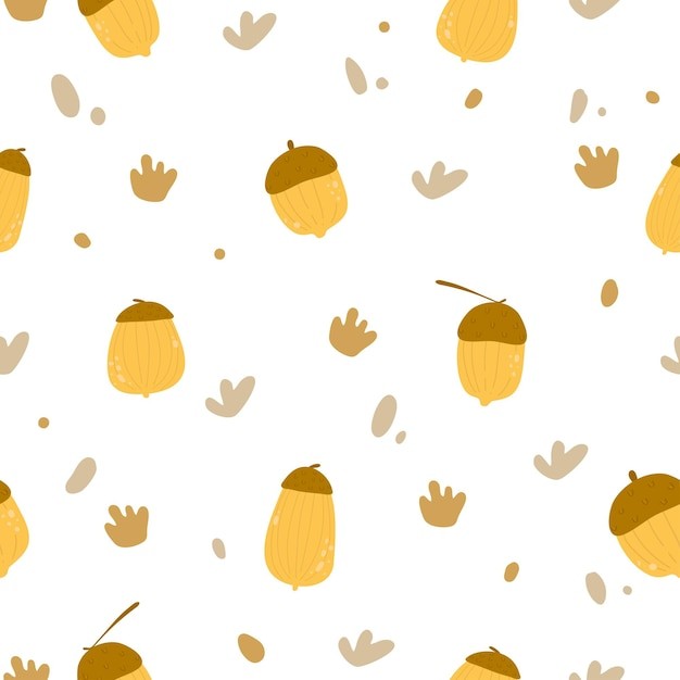 榛子无缝平铺图案花纹