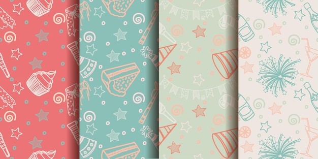 包装纸甜品蛋糕烟花图案花纹