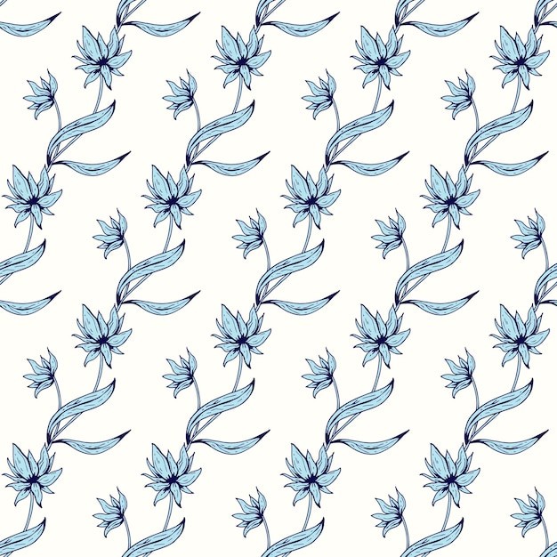 植物叶子花朵花纹背景