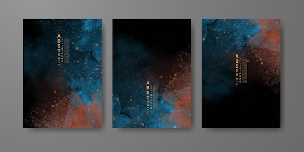 水彩颜料晕染纹理背景