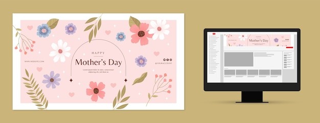 母亲节活动促销广告网页banner模板