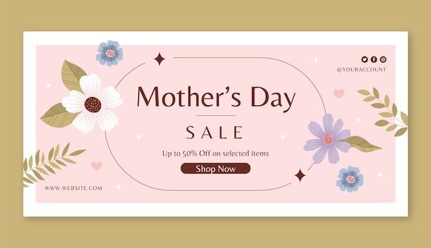 母亲节活动促销广告网页banner模板