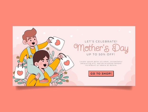 母亲节活动促销广告网页banner模板