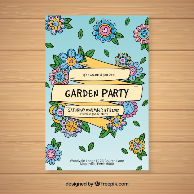 小清新植物花卉花店园艺植物园海报单页模板