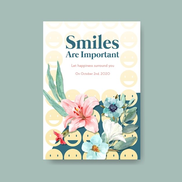 小清新植物花卉花店园艺植物园海报单页模板