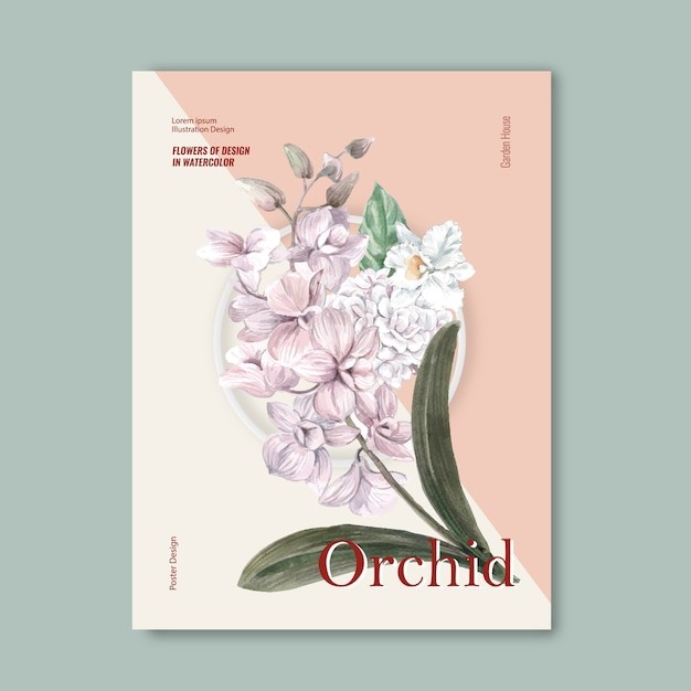 小清新植物花卉花店园艺植物园海报单页模板