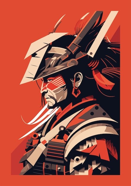 日本武士插画