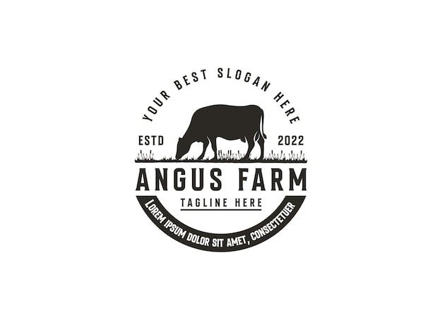 奶牛农场养殖业标志logo