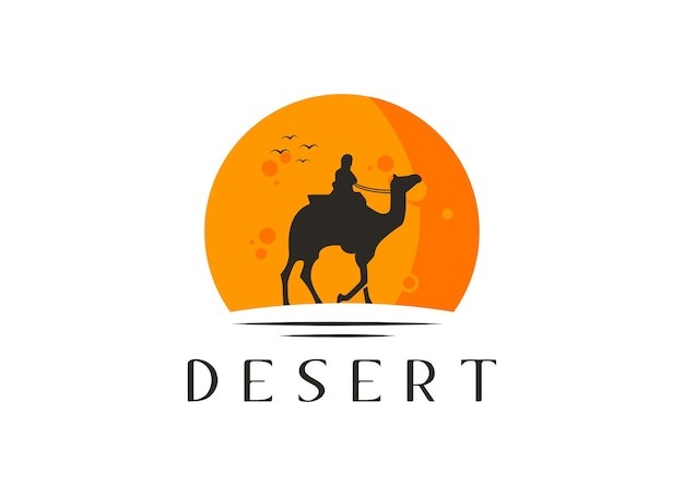 骑骆驼太阳标志logo