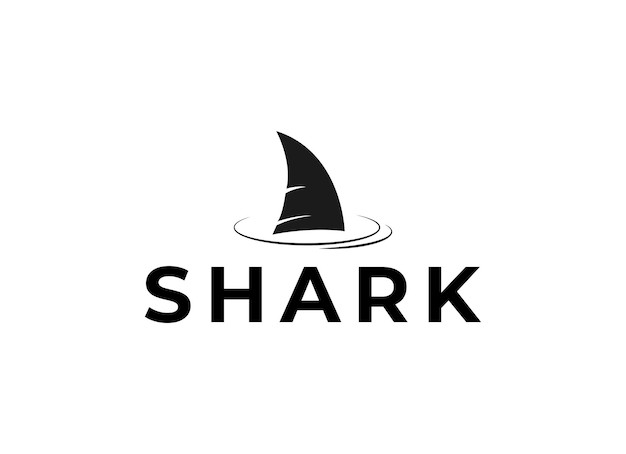 鱼鳍鲨鱼标志logo