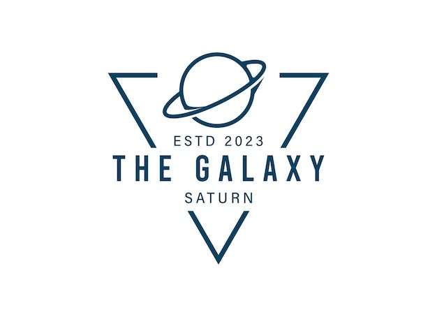 星球星环三角形标志logo