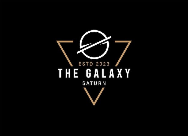 星球星环三角形标志logo