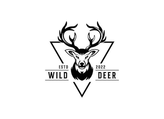 鹿头鹿角标志logo