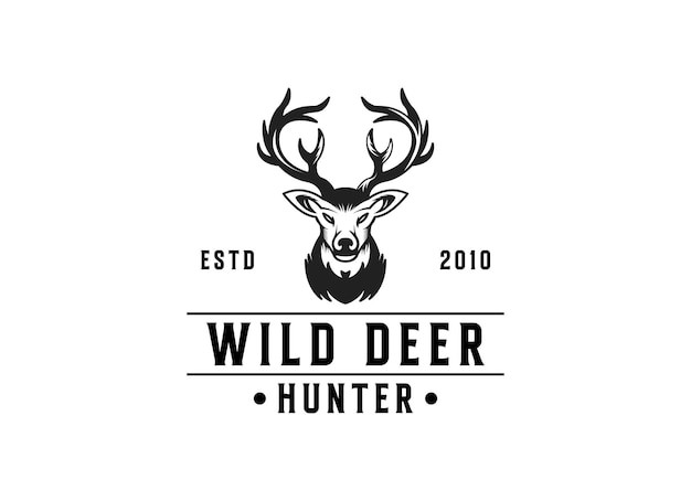 鹿头鹿角标志logo