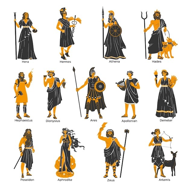 奥林匹斯山众神希腊神话人物