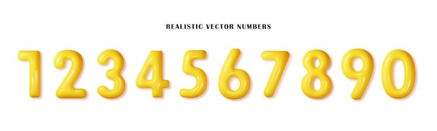 3d立体数字元素效果