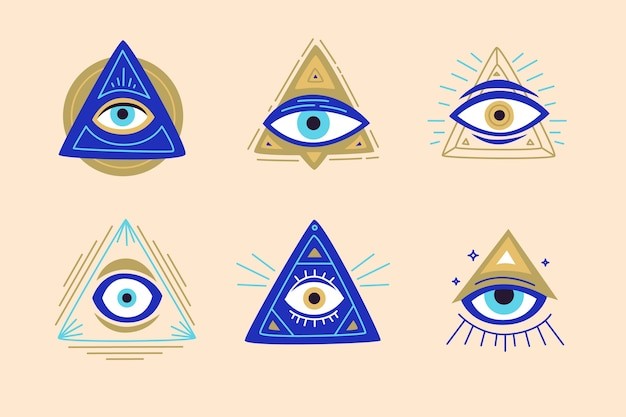 手绘神秘的眼睛