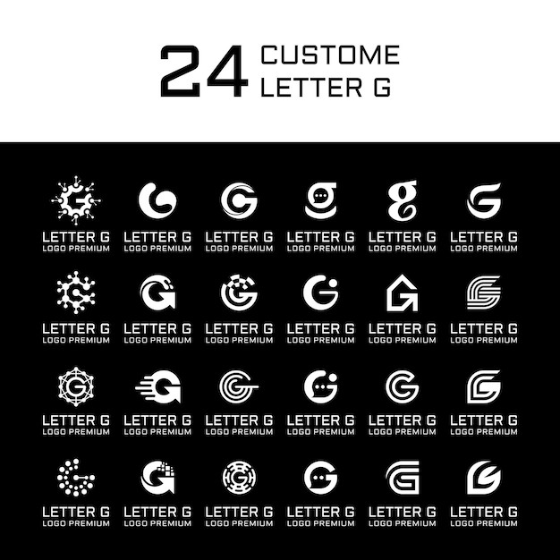 创意标志设计捆绑字母 g