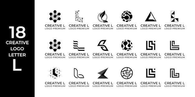 字母L创意图标