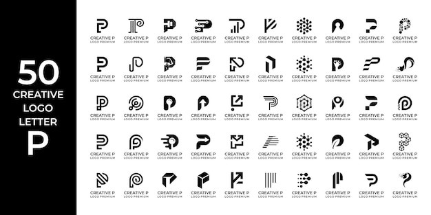 字母p创意图标