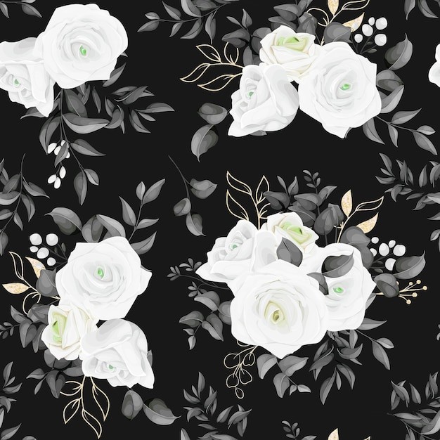 白玫瑰花朵花卉花纹