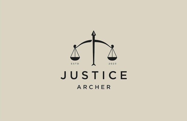 天平公正法律弓箭标志logo