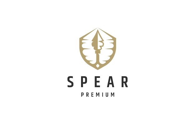 长矛盾牌标志logo