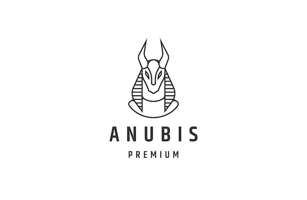 阿努比斯埃及神话狗头人标志logo