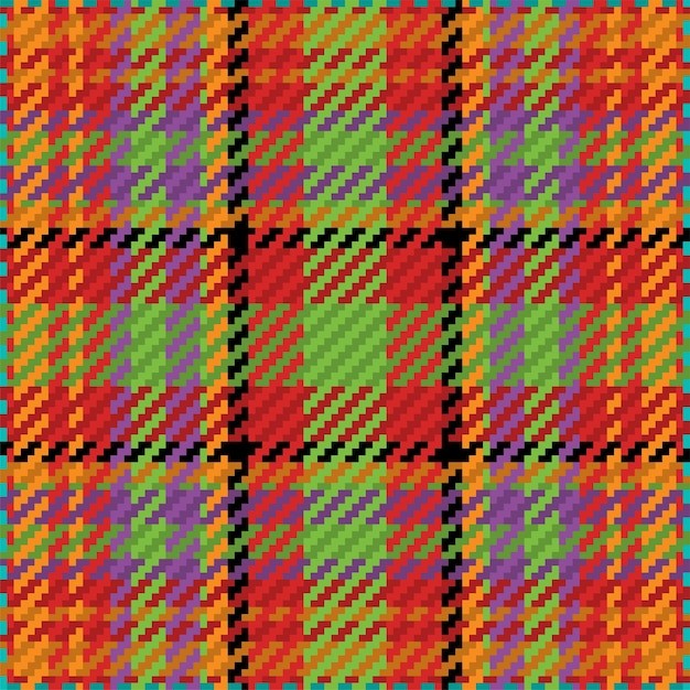 格子花纹无缝重复平铺纺织印花图案纹理