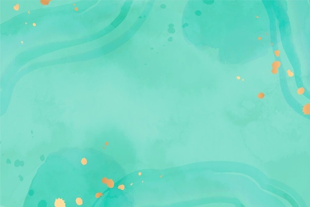 水彩油彩纹理绿色背景