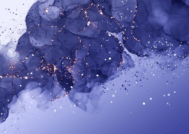 酒精墨水紫色晕染纹理背景