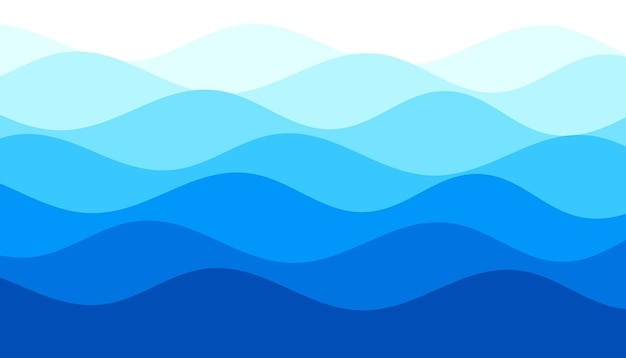 蓝色波浪背景