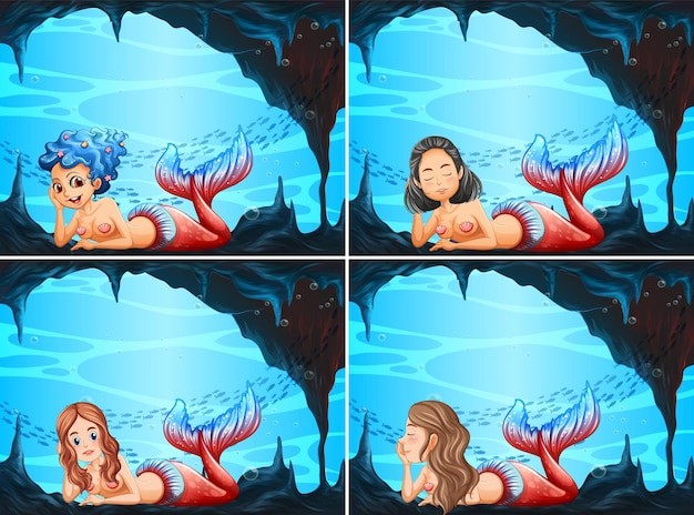 美人鱼插画