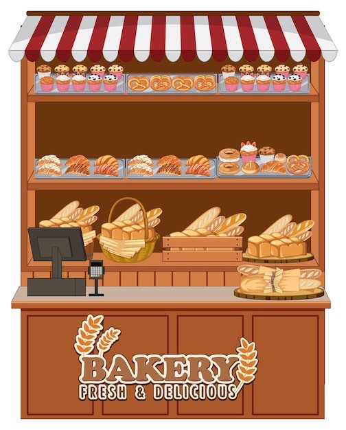 面包架子插画