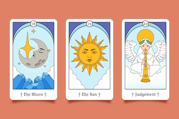 手绘塔罗牌插画