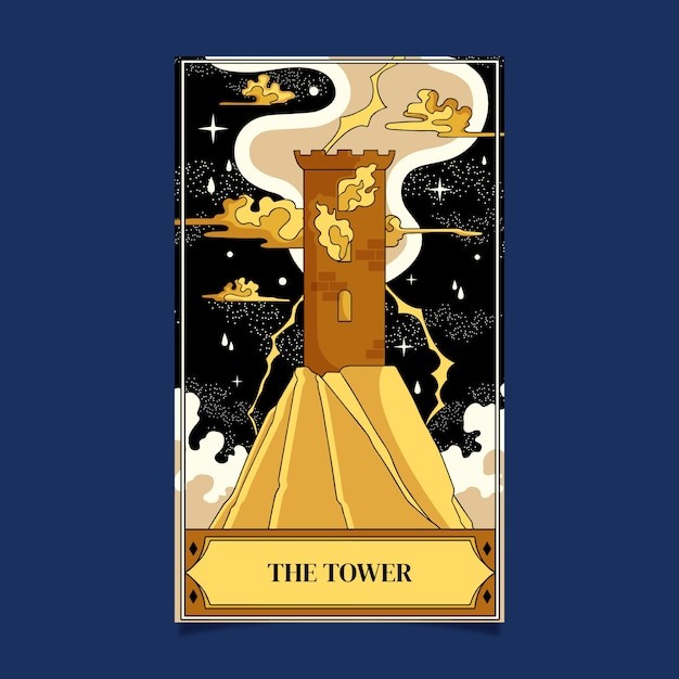 手绘塔罗牌插画