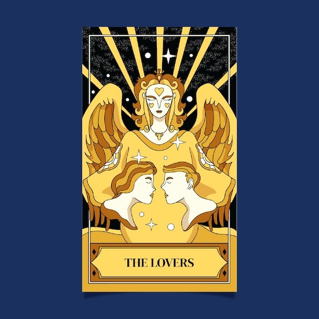 手绘塔罗牌插画