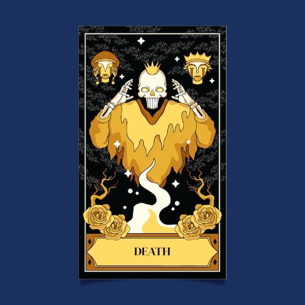 手绘塔罗牌插画