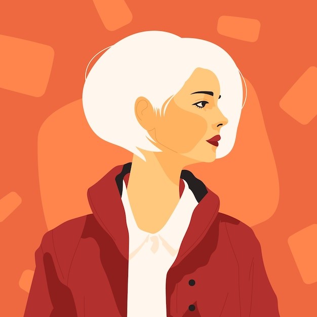 水彩民族风格女人插画