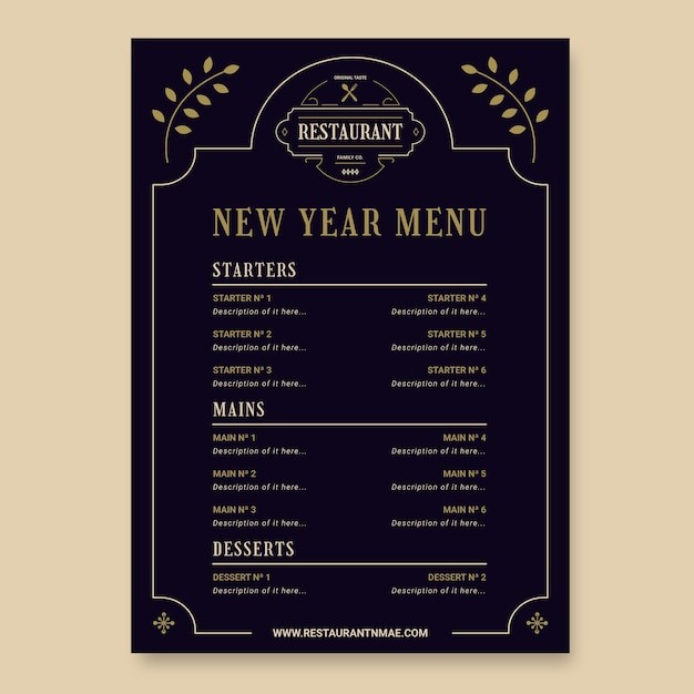 餐厅菜单设计模板