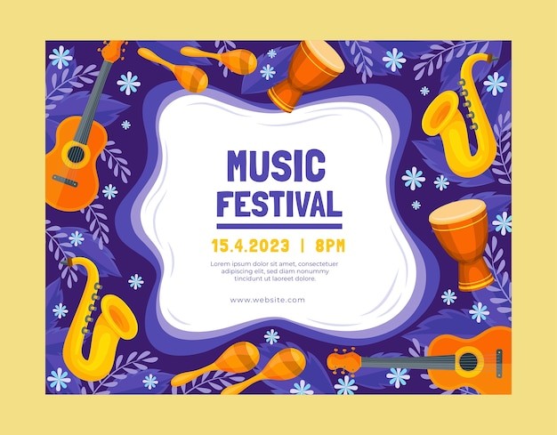 音乐节海报模板