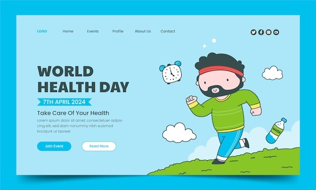世界卫生日网页banner模板