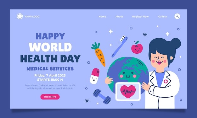 世界卫生日网页banner模板