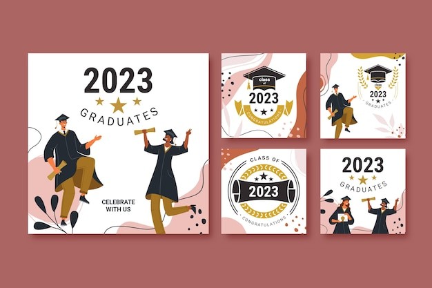 大学生毕业季海报展架模板