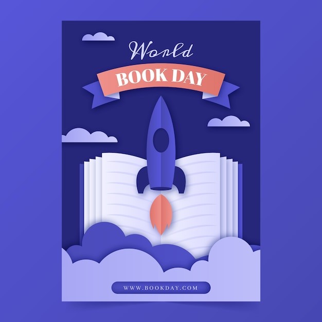 世界读书日海报模板