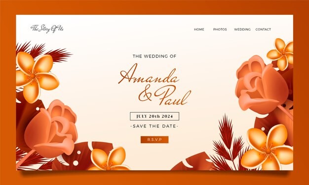 电子婚礼邀请函模板