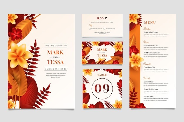 婚礼婚庆展架海报模板